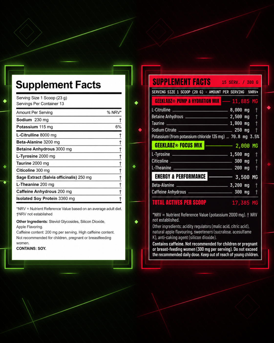 GeekLabz Dual Stack Bundle — Green + Red