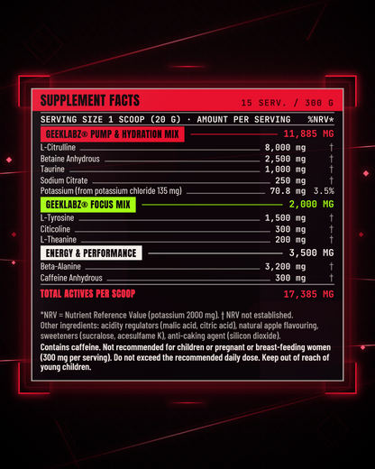 GeekLabz High-Stim Pre-Workout